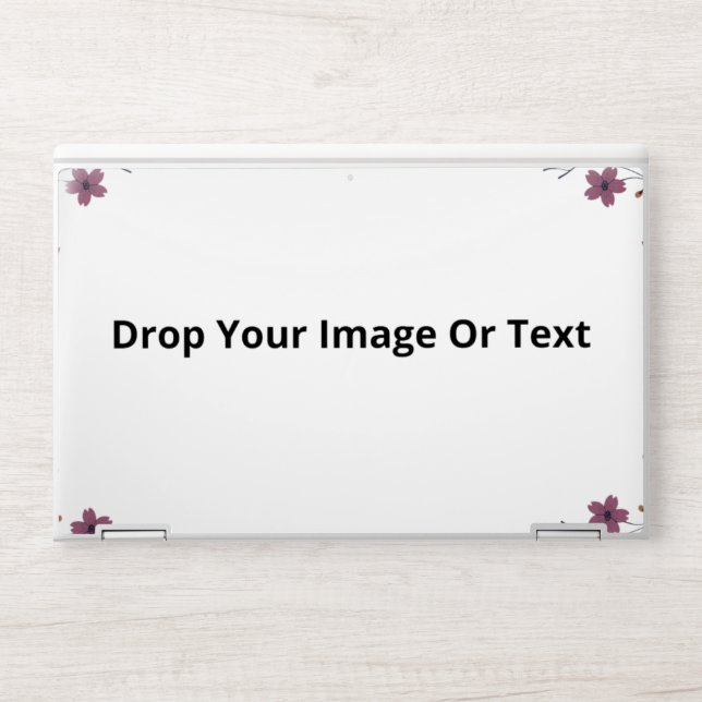 Drop your image or text blank HP laptop skin (Front)