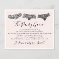 Bohemian Flowers Bridal Shower Drop Your Panties in Pink And Red, underwear  game, feathers theme, party organizing, party plan - 06D7T - Digital