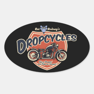 Dropcycles Oval Sticker