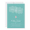 Droplet Baby Shower Invitation Aqua/Pink