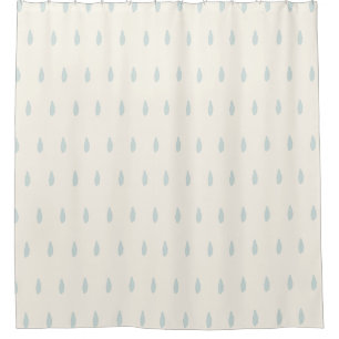 Droplet Dots Raindrops Shower Curtain