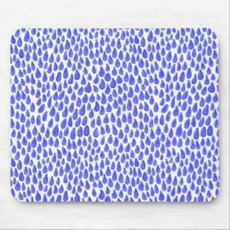 Droplets - Blue Mouse Pad