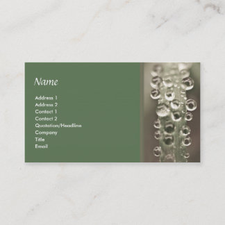 Droplets Business Card