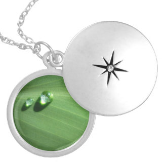 droplets locket necklace