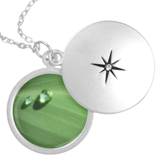 droplets locket necklace (Front)