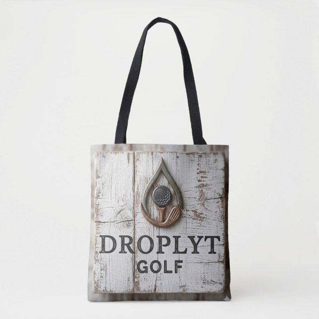 Droplyt Golf Farmhouse Logo Tote Bag (Front)