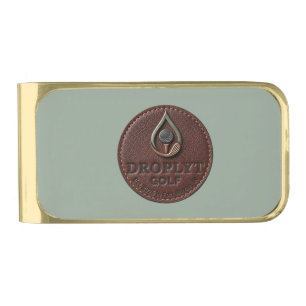 Droplyt Golf Rustic Logo Money Clip
