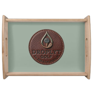 Droplyt Golf Rustic Logo Serving Tray