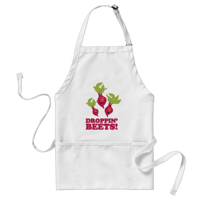 Droppin' Beets Adult Apron (Front)