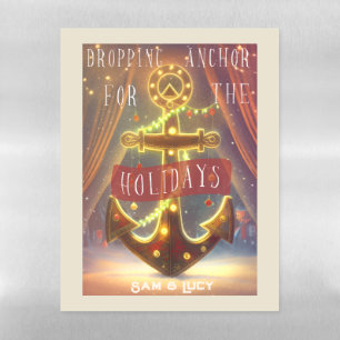 Dropping Anchor for the holidays Magnetic Dry Erase Sheet