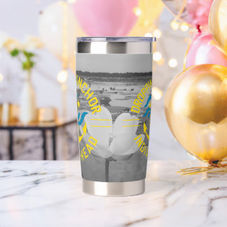 Dropping Anchor Lotus Blossom Thermos Tumbler