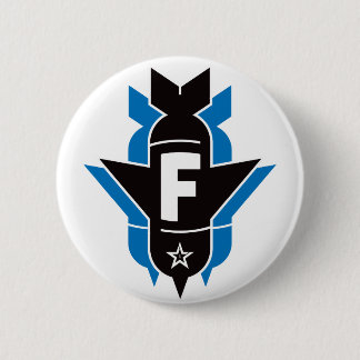 Dropping F Bombs - Blue Pinback Button