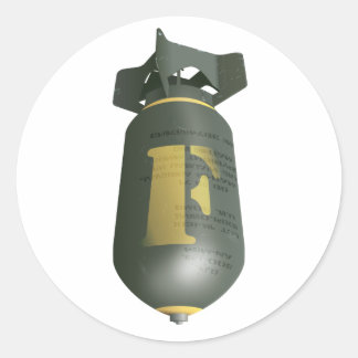 Dropping the F Bomb Classic Round Sticker