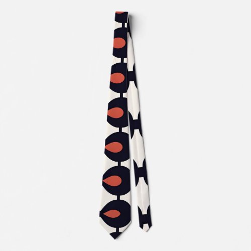 Drops horizontal Abstract Geometric Pattern Neck Tie