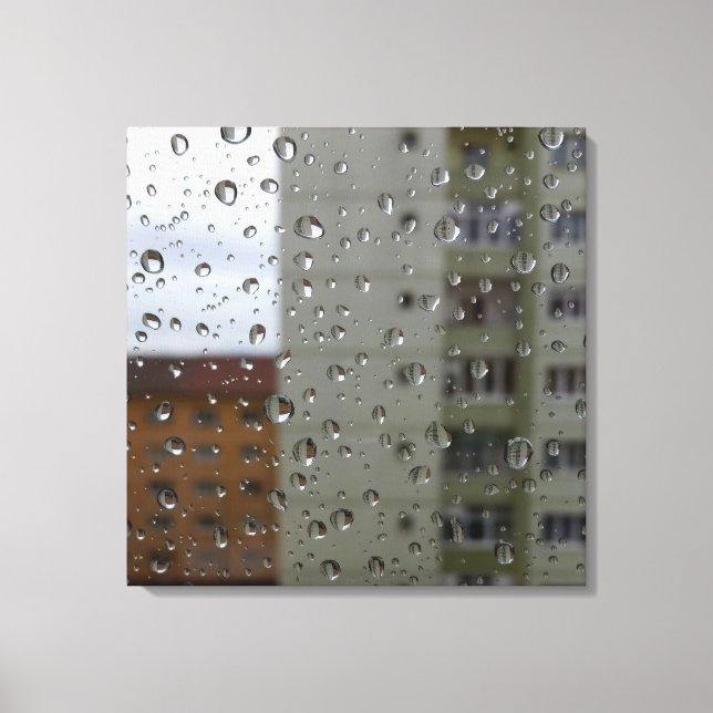 Drops of rain canvas print (Front)