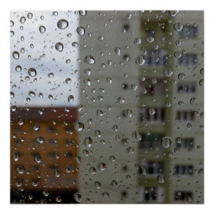 Drops of rain poster