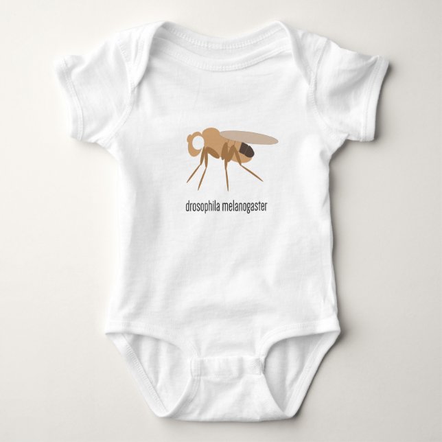 Drosophila Baby Bodysuit (white eye) (Front)