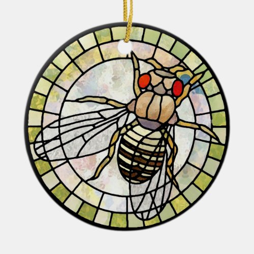 Drosophila Ceramic Ornament