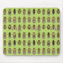 Drosophila Fruit Fly Genetics - mutants - Lime Mouse Pad Drosophila Fruit Fly Genetics - mutants - Lime Mouse Pad