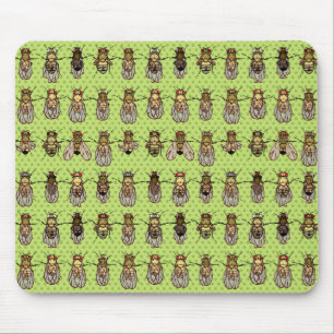 Drosophila Fruit Fly Genetics - mutants - Lime Mouse Pad