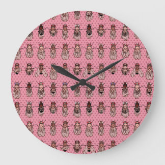 Drosophila Fruit Fly Genetics - mutants - Pink Large Clock