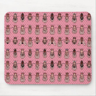 Drosophila Fruit Fly Genetics - mutants - Pink Mouse Pad