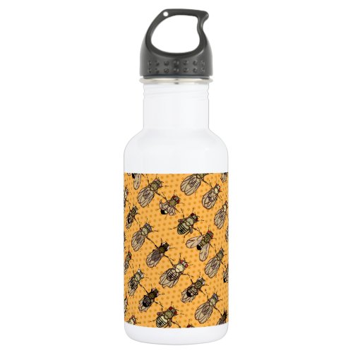 Drosophila Fruit Fly Genetics _ mutants _ Tangerin Stainless Steel Water Bottle