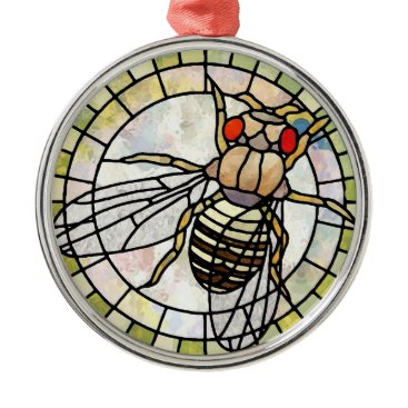 Drosophila Metal Ornament