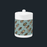 Drosophila mutants teapot<br><div class="desc">Genetic markers for balancers and mutations are illustrated in what has to be the weirdest design I've ever created! Fruit flies are the best tool for genetic studies. Great gift for your thesis supervisor, fly lab colleague, and to celebrate your first paper in Nature! Can you find bar eye, notched,...</div>
