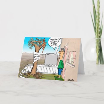 Drought Humor Cartoon Card by bad_Onions at Zazzle
