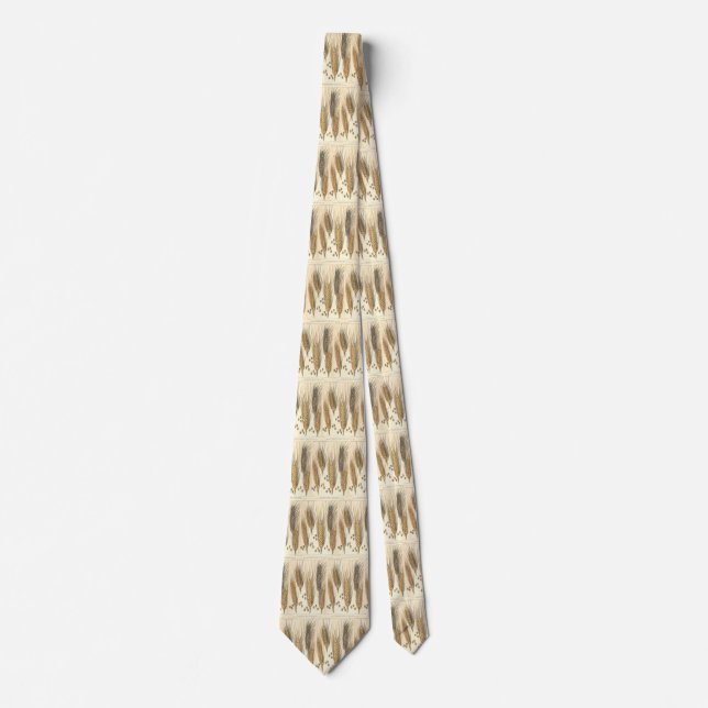 Drought Resistant Wheat Plant, Vintage Agriculture Tie (Front)