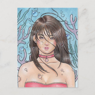 Drown Mermaid Postcard
