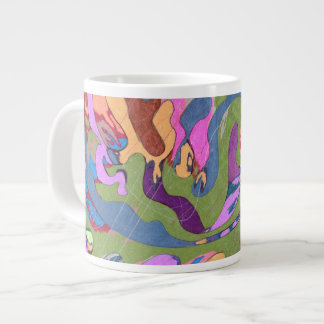 "Drowning" Abstract Art Large Coffee Mug