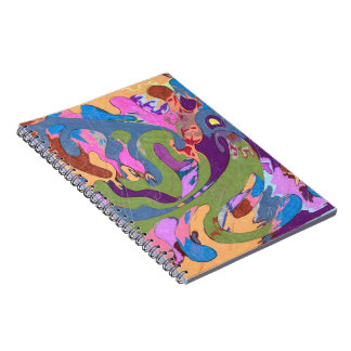 "Drowning" Abstract Art Notebook