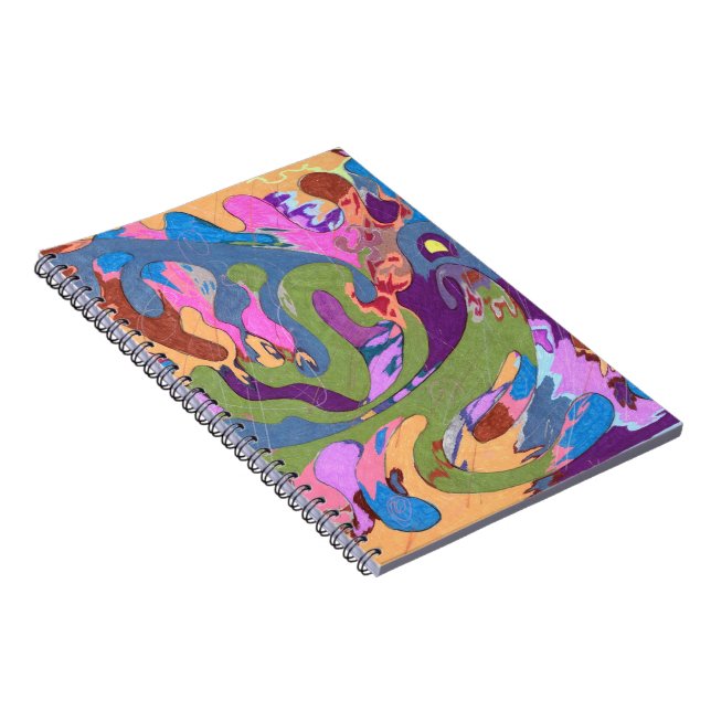 "Drowning" Abstract Art Notebook (Right Side)