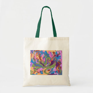 "Drowning" Abstract Art Tote Bag