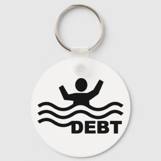 Drowning in Debt Keychain