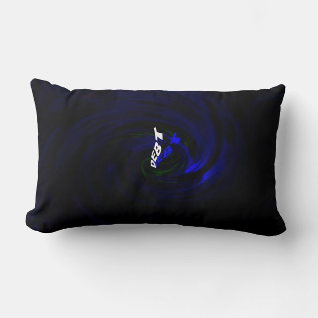Drowning in Debt Throw Pillow (Front)
