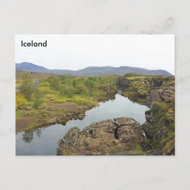 Drowning Pool, Þingvellir National Park, Iceland Postcard (Front)