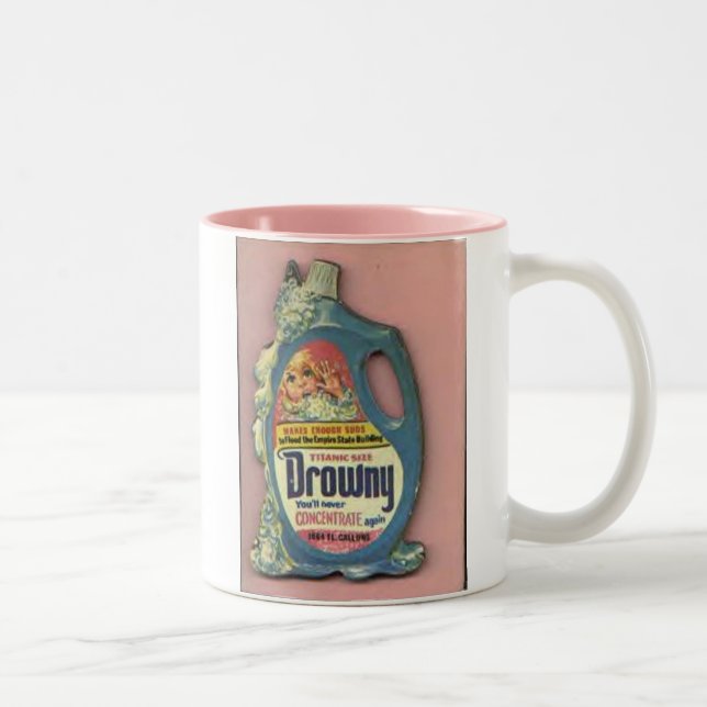 "Drowny" Fabric Softener Two-Tone Coffee Mug (Right)