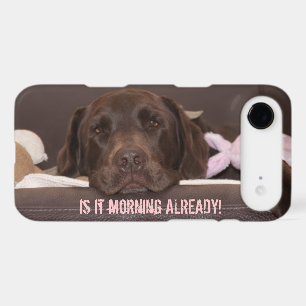 Drowsy Chocolate Lab Photo Close Up iPhone 17 Air Case