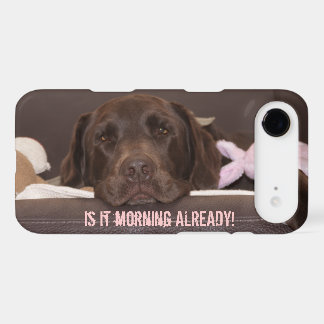 Drowsy Chocolate Lab Photo Close Up iPhone 17 Air Case