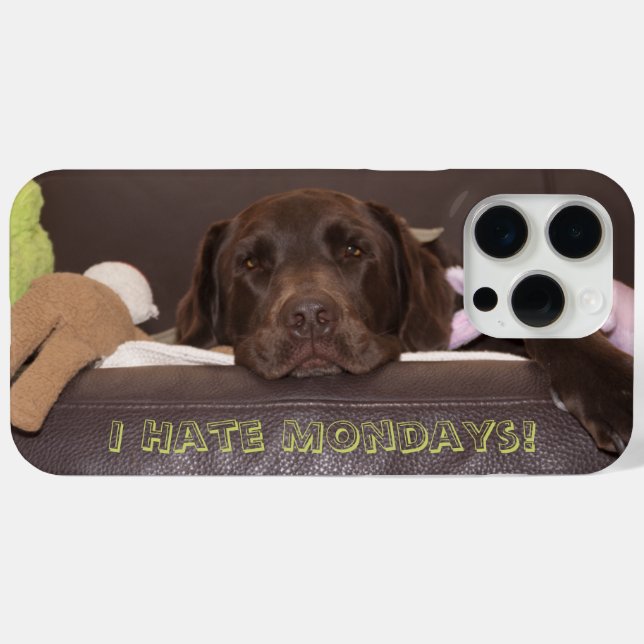 Drowsy Chocolate Lab With Toys Case-Mate iPhone Case (Back (Horizontal))