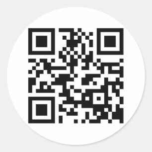 Drudge Report  QR Code to Web Site Classic Round Sticker