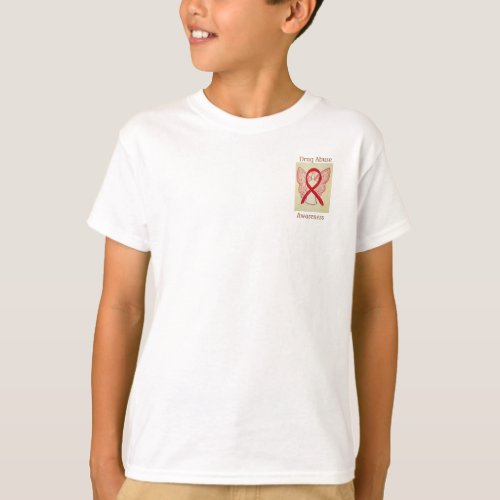 Drug Abuse Awareness Red Ribbon Angel Tee