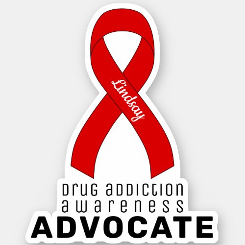 Drug Addiction Awareness Advocate Vinyl Sticker