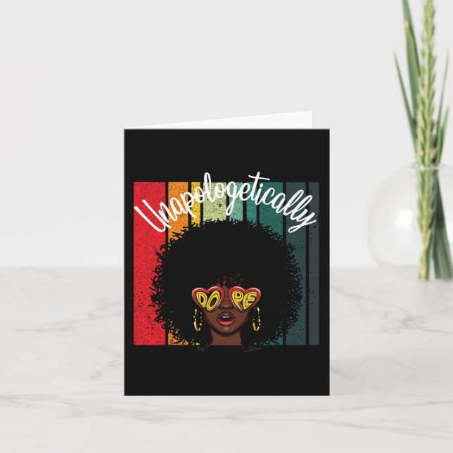 Drug African American Empowered Black Women  Card (Front)