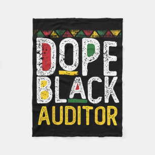 Drug Black Auditor Black History Month Fleece Blanket