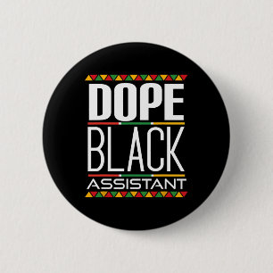 Drug Black Istant Black History Month  Button