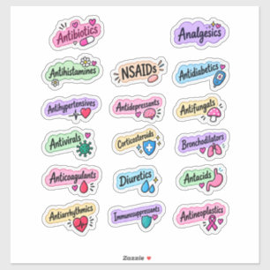 drug class name stickers